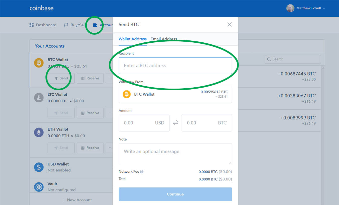 how to send bitcoin to bittrex